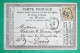 N°55 CARTE PRECURSEUR GC 534 BORT CORREZE POUR PARIS 1875 LETTRE COVER FRANCE - 1849-1876: Classic Period