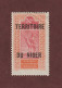NIGER - Ex. Colonie Française - N° 9 De 1921/1922  -  Neuf * - Territoire Du Niger - 30c. Rouge-orange Et Rose - 2 Scan - Ungebraucht