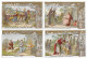 S 496, Liebig 6 Cards, Histoire Biblique (backsides Have Some Damage) (ref B10) - Liebig