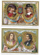 S 489, Liebig 6 Cards, Peintres Célèbres (spots On Backsides) (ref B10) - Liebig