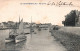 (RECTO / VERSO) LE POULIGUEN EN 1908 - N° 323 - VUE DU PORT AVEC VOILIERS DE PECHE - CPA - Le Pouliguen