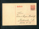 "DEUTSCHES REICH" 1920, Postkarte Mi. P 129 Gestempelt, Rueckseits Druckabklatsch (R2035) - Cartes Postales