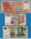 Delcampe - LOT BILLETS + 135  BANKNOTES - Vrac - Billets