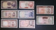 8 Different Banknotes Reza & Mohammed Reza Shah - XF - VF - Iran