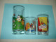 O20 ( 12 ) / Lot De 3 Verres Dessin Animé - Belle Et Clochard - Simpsons - Autres - Objets Publicitaires