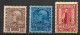 CRETE 1908-14 Austrian Office 3 Values From The Set Vl. OB 19 / 21 MH - Kreta