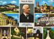 VIENNA, MULTIPLE VIEWS, STATUE, ANTON BRUCKNER, COMPOSER, PAINTING, FINE ARTS, AUSTRIA, POSTCARD - Wien Mitte