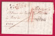 TRES BELLE CURIOSITE MARQUE P72P ST GERMAIN EN LAYE ROUGE + ST GERMAIN EN LAYE NOIR POUR BALE TAXE 4 SUISSE LETTRE - 1801-1848: Voorlopers XIX