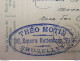 EP Envoyé De Théo Motie , Avec Fautes Sur Cachet " Square Gutenberg " à Bruxelles Vers Liege En 1914 ... Lot110 . - Cartes Postales 1909-1934