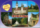 Chemnitz Karl-Marx-Stadt Rathaus, Schloßkirche,  Schloßplatz, Carola-Hotel 1995 - Chemnitz