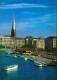 Hamburg Binnenalster, Jungfernstieg, Anleger, St. Petrikirche 1985 - Other & Unclassified