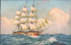 Ansichtskarte  Segelschiff - Gemälde 1922 - Zeilboten