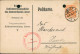 Jever Firmen Postkarte Kohlenverteilungsstelle Amtsverband 1918 Firmenstempel - Jever