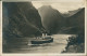 Postcard Norwegen Allgemein Dampfer Passiert Norwegischen Fjord 1927 - Noruega