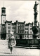 Ansichtskarte Zittau Junge Frau Vor Rathaus Und Brunnen 1972 - Zittau