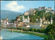 Ansichtskarte Salzburg Festung Und Fluss Salzach 1965 - Andere & Zonder Classificatie