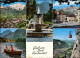 Bad Reichenhall Panorama, Springbrunnen, Ortsmotiv, Ruderer, Seilbahn 1984 - Bad Reichenhall