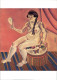 Ansichtskarte  Künstlerkarte: Gemälde V. J. Miro "Akt Mit Spiegel" 1940 - Peintures & Tableaux