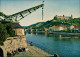 Ansichtskarte Würzburg Alter Kranen Mit Blick Zur Festung Marienberg 1985 - Wuerzburg