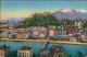 Ansichtskarte Salzburg Panorama-Ansicht Vom Kapuzinerberg 1914 - Other & Unclassified
