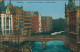 Ansichtskarte Hamburg Holzbrücke Mit Deichstraßen- Und Catharinenfleth 1910 - Other & Unclassified