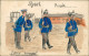 Ansichtskarte  Militär Übungsplatz, Künstlerkarten Hangezeichnet 1916 - Sin Clasificación