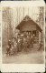 Foto Braunschweig Gruppenbild Vor Holzhütte Im Wald 1913 Privatfoto  - Braunschweig