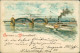 Ansichtskarte Düsseldorf Künstlerkarte: Rheinbrücke Und Dampfer 1898 - Duesseldorf