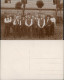 Foto  Burschenschaft Männer Vor Haus Sekt Zigarren 1913 Privatfoto - Personen