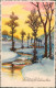 Ansichtskarte  Glückwunsch, Weihnachten, Fluss 1930 - Autres & Non Classés