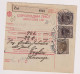 YUGOSLAVIA, ZIRI 1929  Parcel Card - Covers & Documents