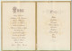 VIEUX PAPIERS  MENU DE MARIAGE    1888. - Menus