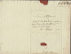 1797 LETTRE Sign. à Bourgueil Viticulteur  Pour  Hubert (de) L’Auberdière  NOBLESSE  De TOURAINE V.HISTORIQUE - Historical Documents