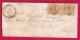 N°21 PAIRE GC 615 BRETONCELLES ORNE CAD TYPE 22 POUR PARIS LETTRE - 1849-1876: Période Classique