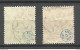 Germany Deutschland DANZIG 1920 Michel 5 - 6 O Signed - Usados