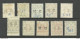 Germany Danzig 1921/1922 - 10 Dienstmarken Duty Tax, Unused *(*) NB! Catalogue Numbers Written At Back Side! - Officials