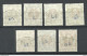Germany Danzig 1921 - 7 Dienstmarken Duty Tax Mi 4 & 6 - 11 O NB! Catalogue Numbers Written At Back Side! - Dienstmarken