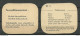 FINLAND Coffee Rengas-kahvia - 2 Collection Cards Train Der Zug Locomotive Advertising Sammelkarten - Other & Unclassified