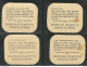 FINLAND Coffee Rengas- Kahvia Collection Cards Air Planes Flugzeuge Advertising Sammelkarten, 4 Pcs - Autres & Non Classés