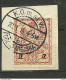 POLEN Poland 1915 Stadtpost Warschau Michel 7 A Auf Dem Briefstück O Signed Petriuk BPP - Oblitérés