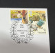 21-5-2024 (5 Z 42) The Tales Of Peter Rabbit (UK + OZ Stamps) UK Year Of Child Stamp - Contes, Fables & Légendes