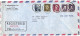 United States REGISTERED Letter Via Kuwait 1977 Monroe NY - Lettres & Documents