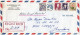 United States REGISTERED Letter Via Yugoslavia 1977 Monroe NY - Briefe U. Dokumente