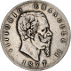 Italie, Vittorio Emanuele II, 5 Lire, 1877, Rome, Argent, TB, KM:8.4 - 1861-1878 : Victor Emmanuel II