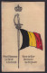 Seiden-AK Belgien, Degen Mit Nationalfahne  - Other & Unclassified