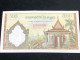 Delcampe - Cambodia Kingdom Banknotes #16B-500 Riels 1956-1 Pcs Aunc Very Rare-number-4760 - Kambodscha