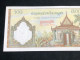 Delcampe - Cambodia Kingdom Banknotes #16B-500 Riels 1956-1 Pcs Aunc Very Rare-number-4914 - Cambodge