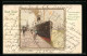 Künstler-AK Henri Cassiers: Antwerpen, Passagierschiff Im Hafen, Antwerpen-New York-Antwerpen-Boston  - Steamers