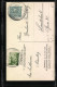 Künstler-AK Nürnberg, 27. Deutscher Philatelisten-Tag 22.-25.07.1921, Postkutsche, Briefmarke, Ganzsache  - Postzegels (afbeeldingen)