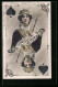 AK Pik-Dame Mit Szepter Und Krone, Tänzerin Otéro  - Playing Cards